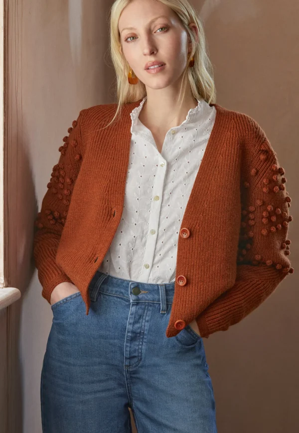 Women Wrap London Knitwear*Bobble Cardigan