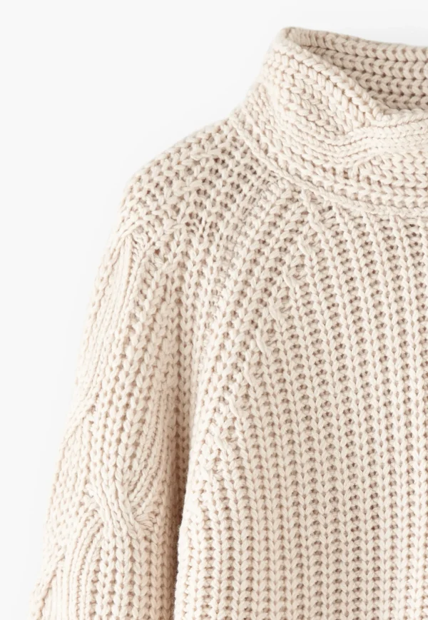 Women Wrap London Knitwear*Cable-Knit Sweater