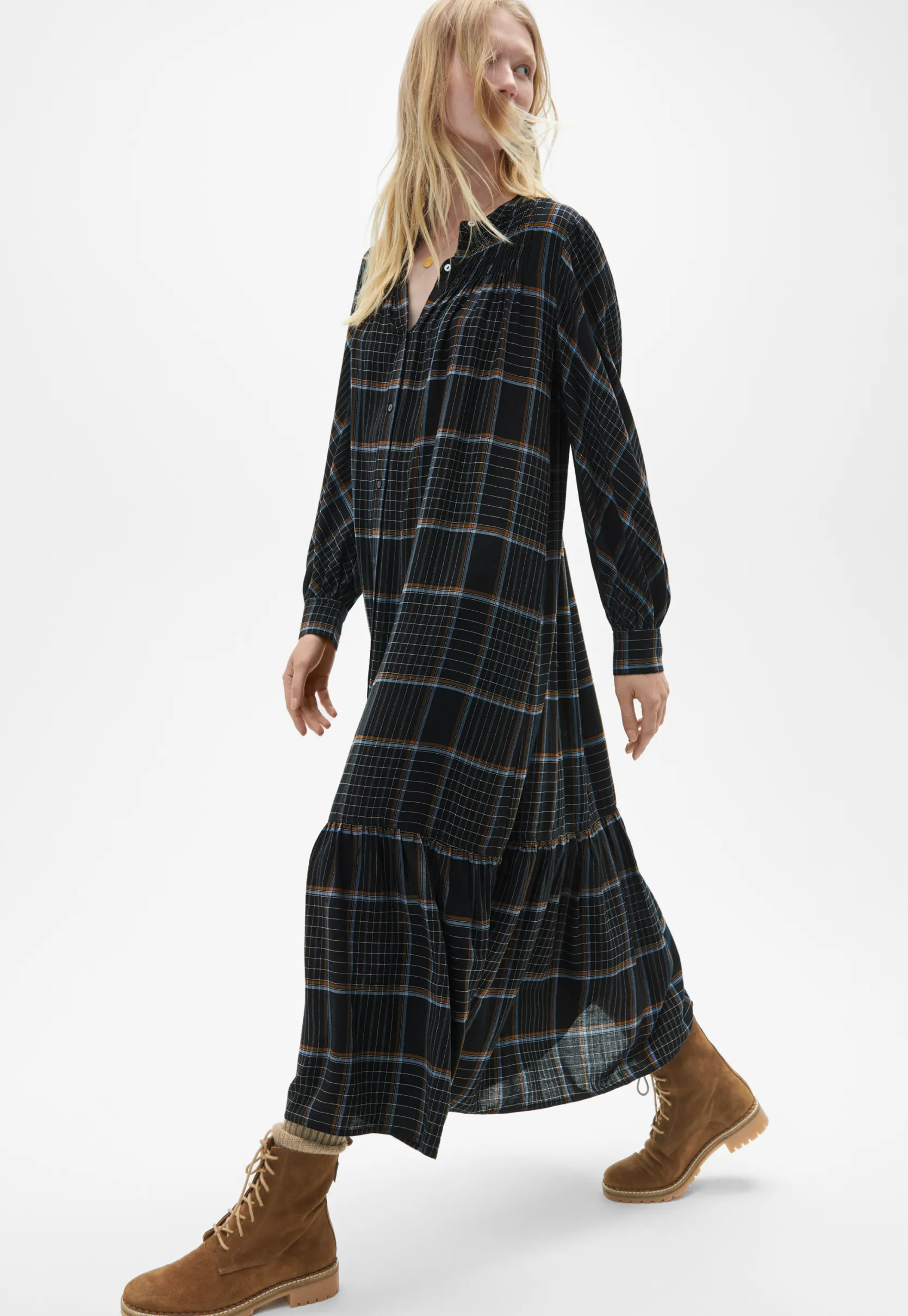 checked_dress_0.webp Women Wrap London Dresses & Skirts*Checked Dress