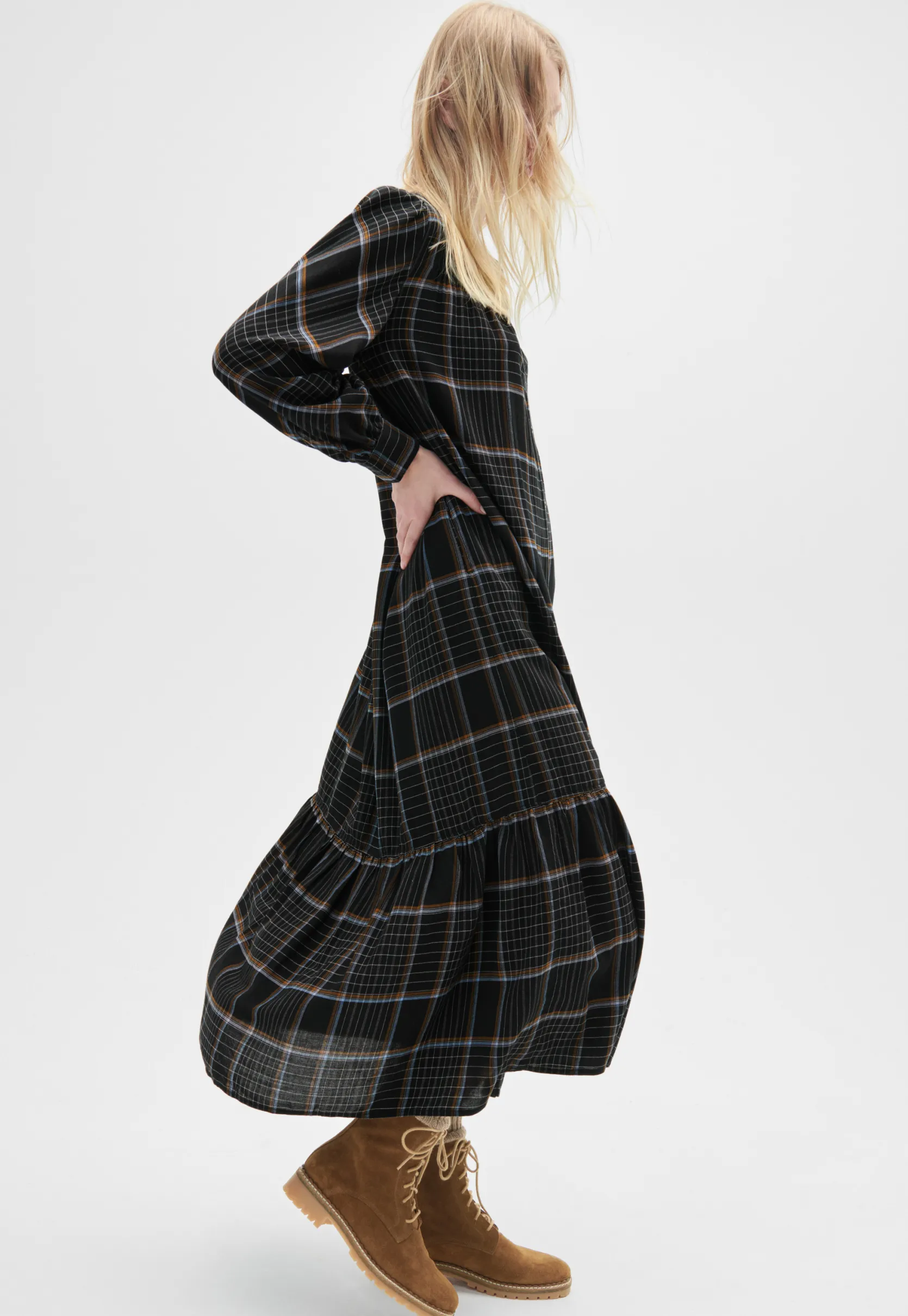 checked_dress_2.webp Women Wrap London Dresses & Skirts*Checked Dress