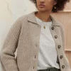 Women Wrap London Knitwear*Collared Cardigan