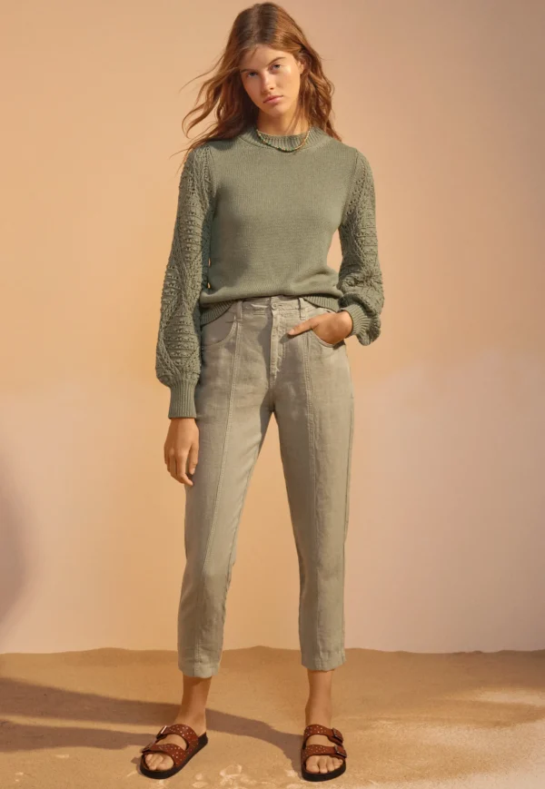 Women Wrap London Knitwear*Crochet-Stitch Sweater