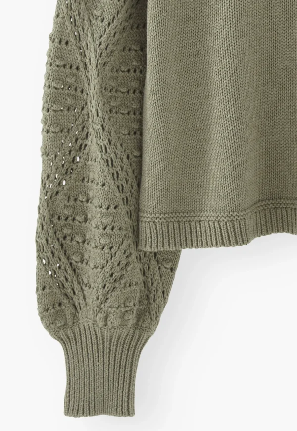 Women Wrap London Knitwear*Crochet-Stitch Sweater