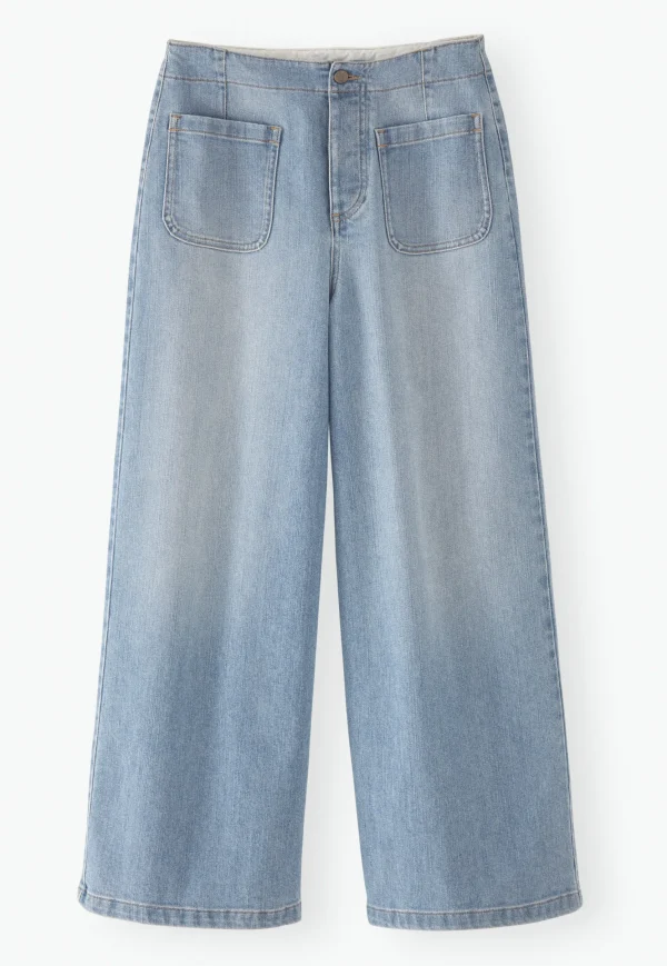 Women Wrap London Jeans & Trousers*Cropped Wide-Leg Jeans