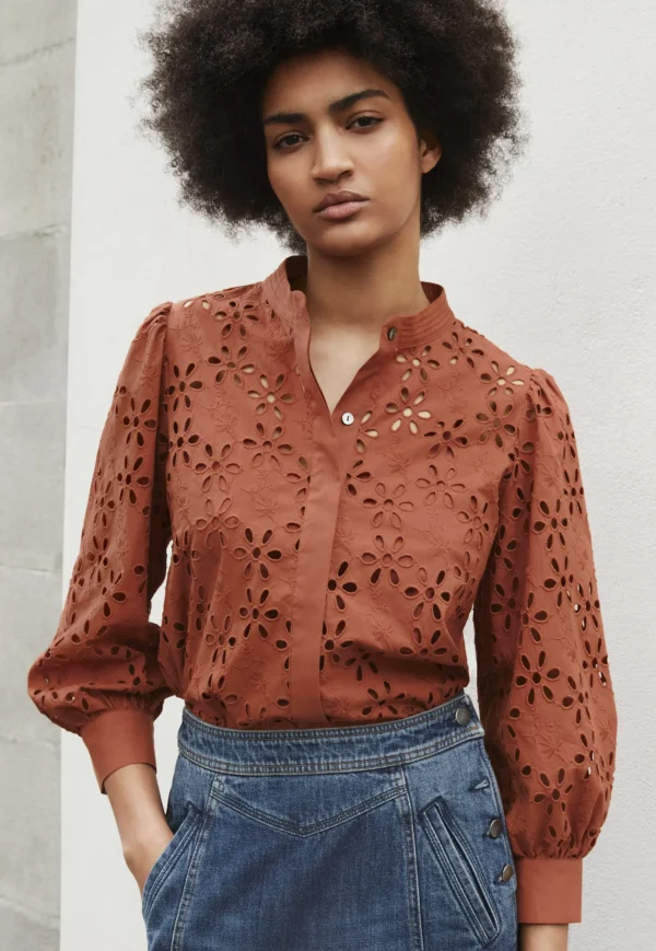 Women Wrap London Shirts & Tops*Cutwork Blouse