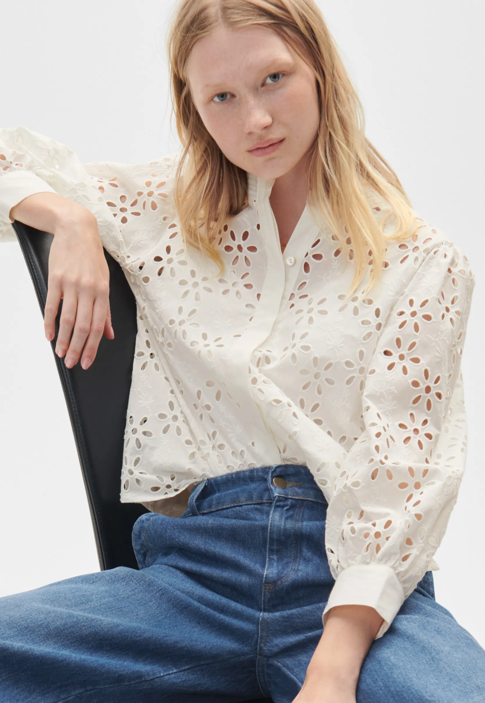 cutwork_blouse_0.webp Women Wrap London Shirts & Tops*Cutwork Blouse