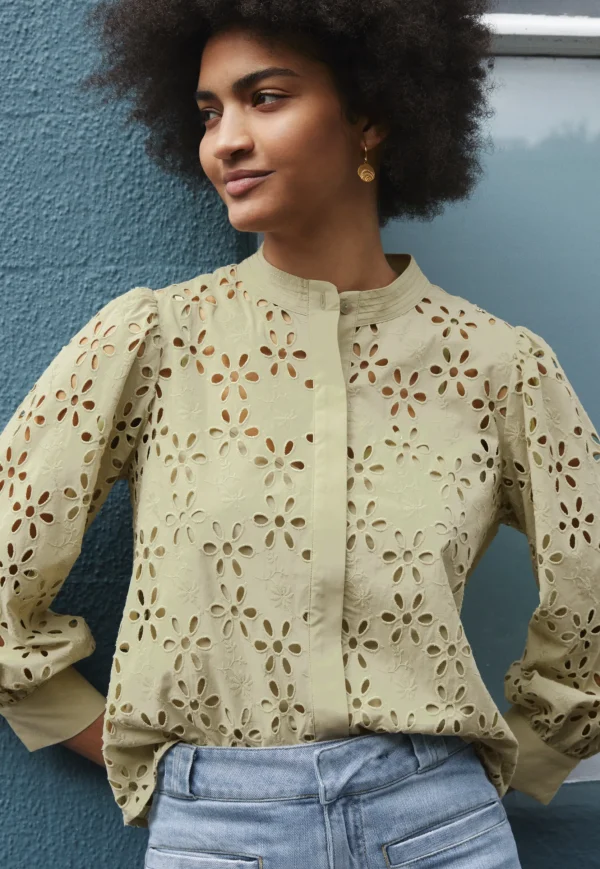 Women Wrap London Shirts & Tops*Cutwork Blouse