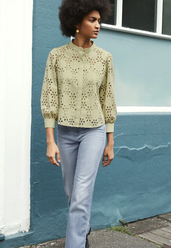 Women Wrap London Shirts & Tops*Cutwork Blouse