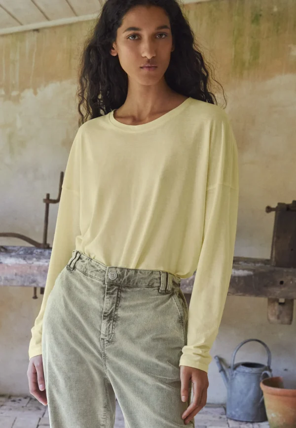 Women Wrap London Jersey Tops*Drop-Shoulder Top