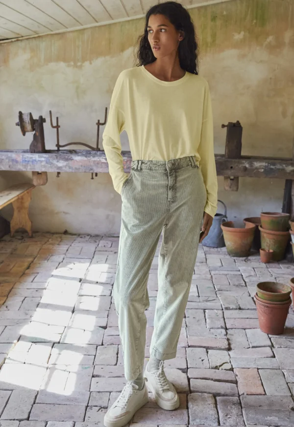 Women Wrap London Jersey Tops*Drop-Shoulder Top