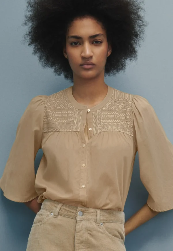 Women Wrap London Shirts & Tops*Embroidered Blouse