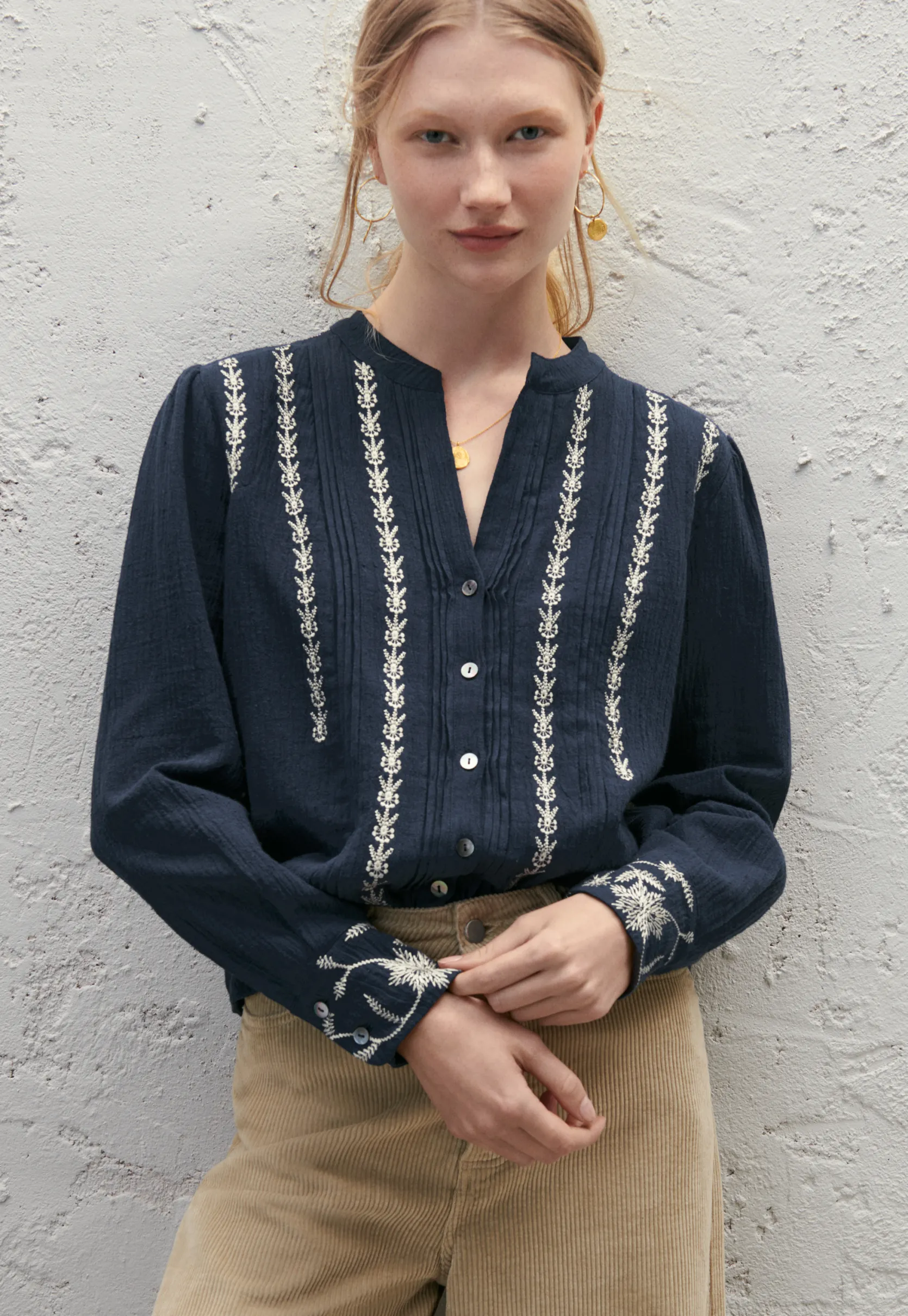 embroidered_blouse_0.webp Women Wrap London Shirts & Tops*Embroidered Blouse