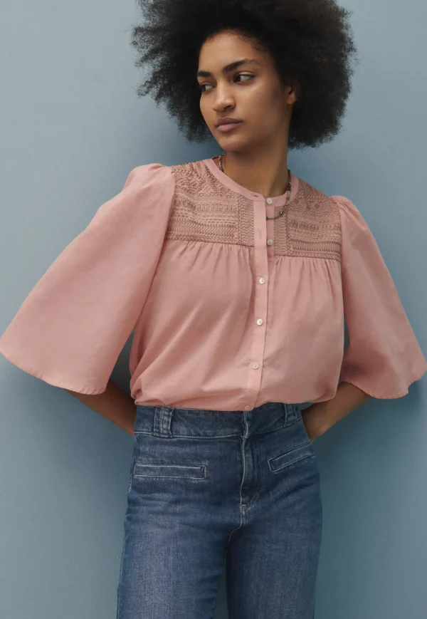 Women Wrap London Shirts & Tops*Embroidered Blouse