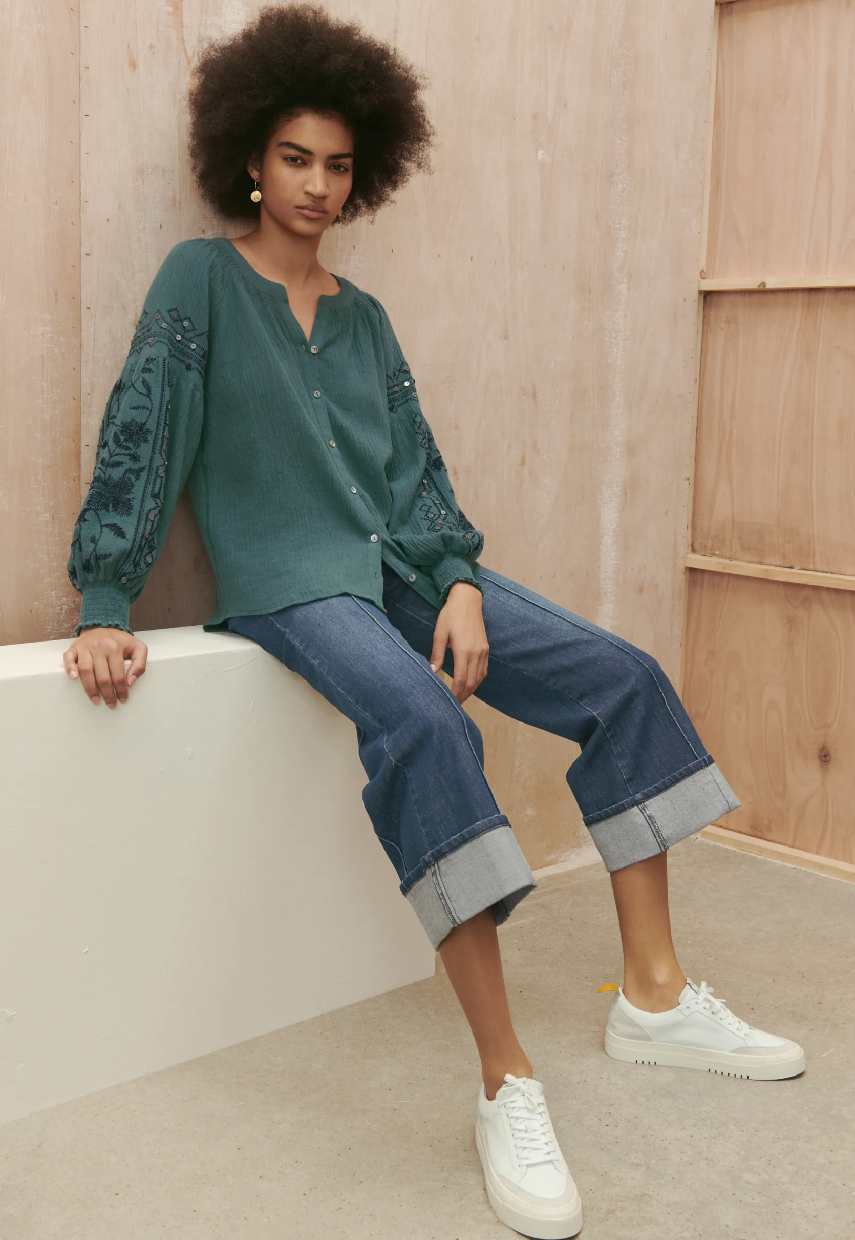 embroidered_blouse_2-2.webp Women Wrap London Shirts & Tops*Embroidered Blouse