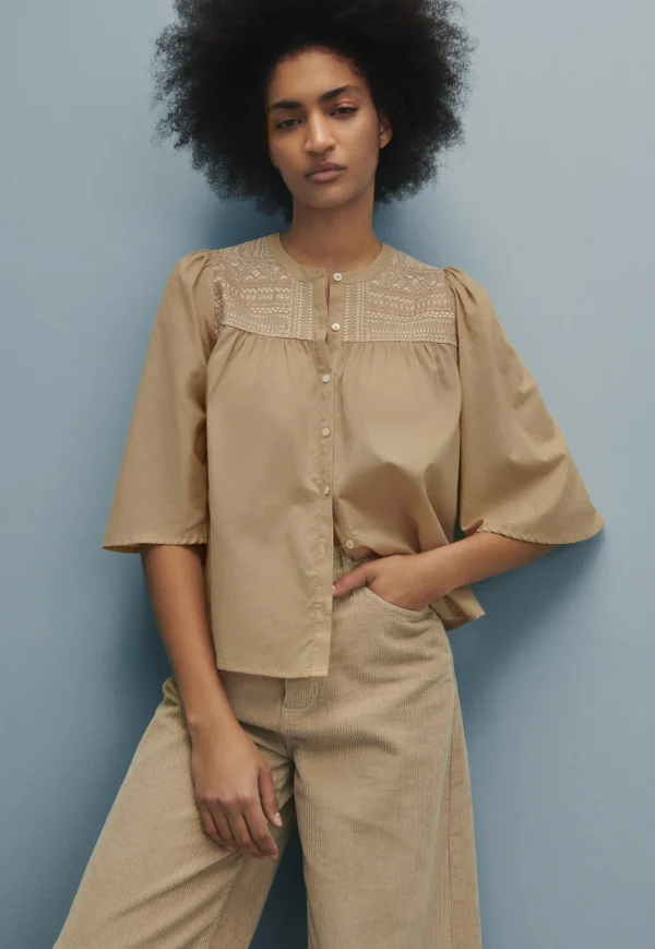 Women Wrap London Shirts & Tops*Embroidered Blouse