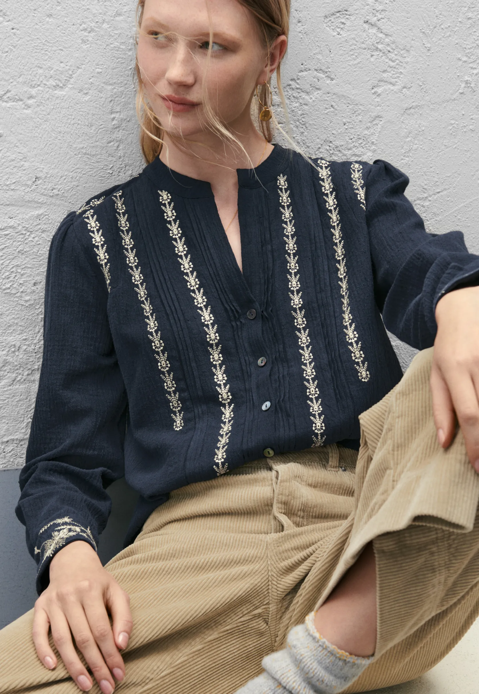 embroidered_blouse_2.webp Women Wrap London Shirts & Tops*Embroidered Blouse
