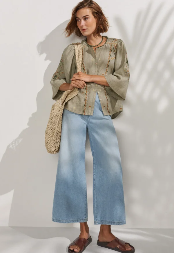 Women Wrap London Shirts & Tops*Embroidered Blouse