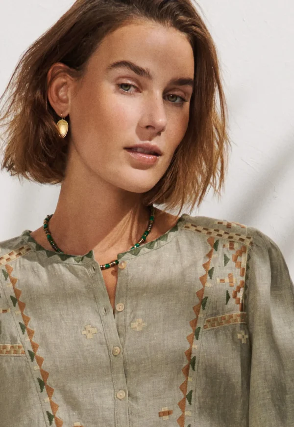 Women Wrap London Shirts & Tops*Embroidered Blouse
