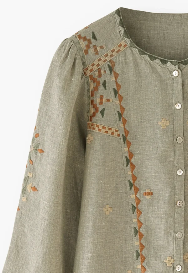 Women Wrap London Shirts & Tops*Embroidered Blouse