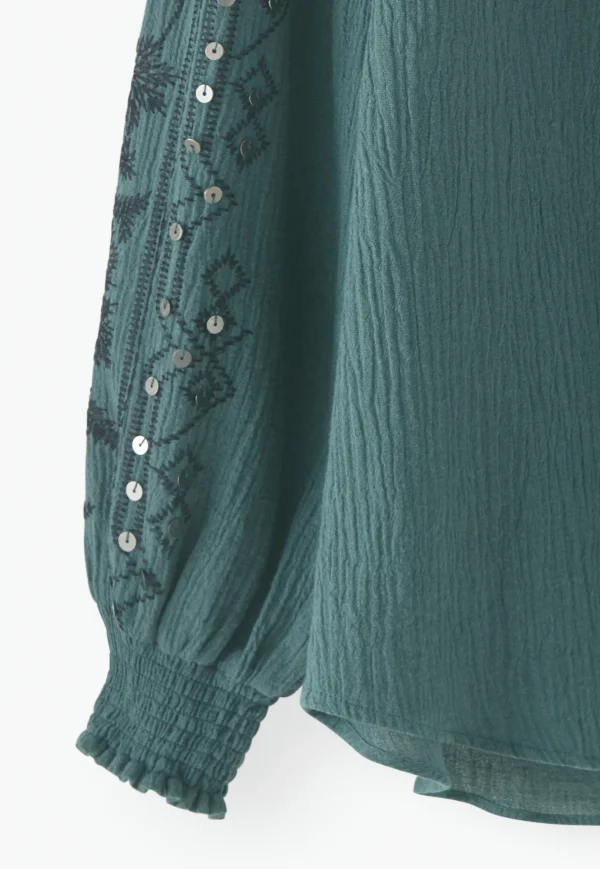 Women Wrap London Shirts & Tops*Embroidered Blouse
