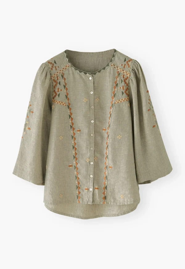 Women Wrap London Shirts & Tops*Embroidered Blouse