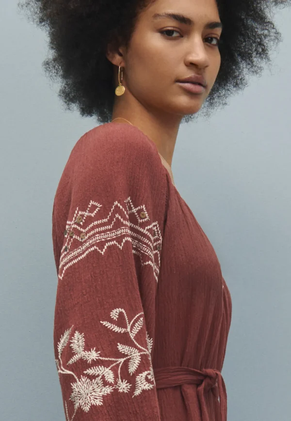 Women Wrap London Dresses & Skirts*Embroidered Maxi-Dress