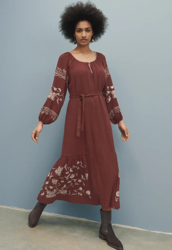 Women Wrap London Dresses & Skirts*Embroidered Maxi-Dress