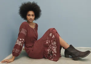 Women Wrap London Dresses & Skirts*Embroidered Maxi-Dress