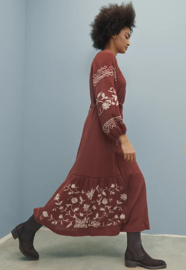 Women Wrap London Dresses & Skirts*Embroidered Maxi-Dress