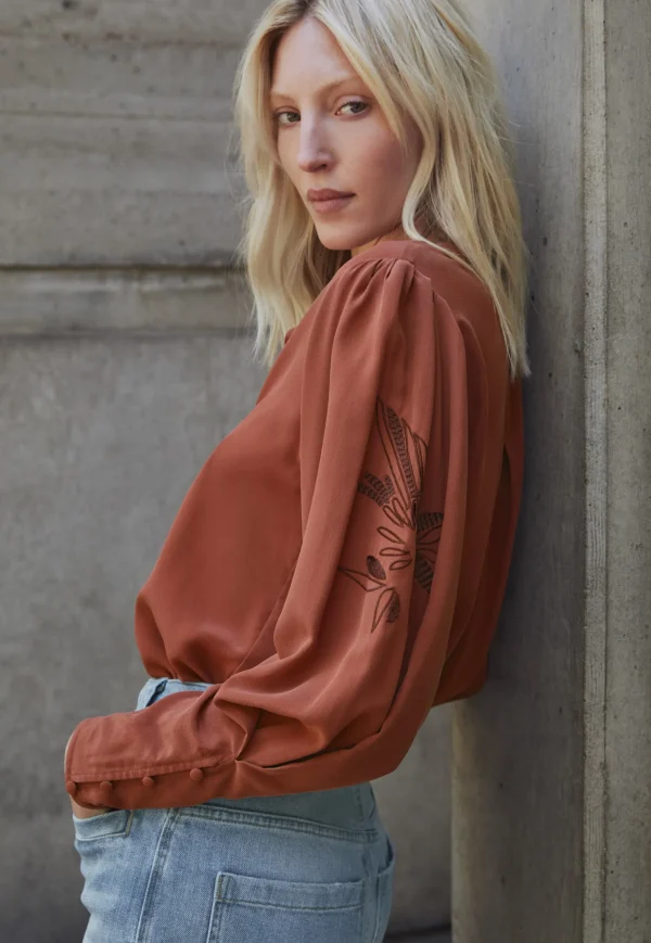 Women Wrap London Shirts & Tops*Embroidered Shirt
