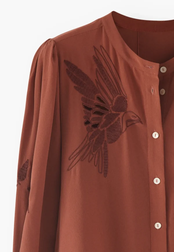 Women Wrap London Shirts & Tops*Embroidered Shirt