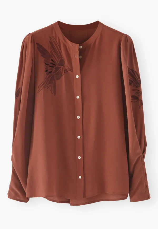 Women Wrap London Shirts & Tops*Embroidered Shirt