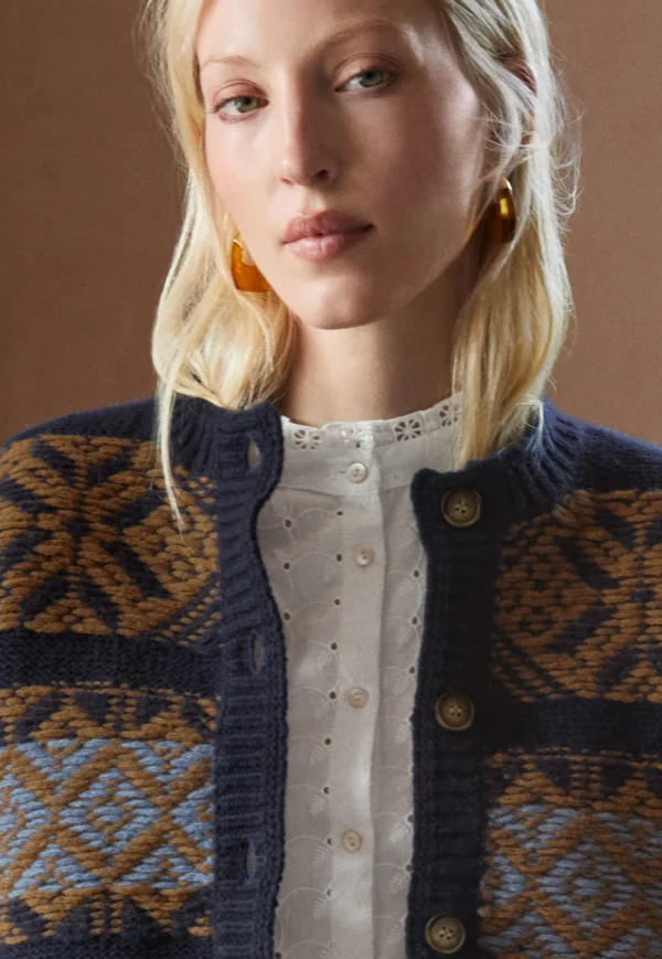 Women Wrap London Knitwear*Fair Isle Cardigan