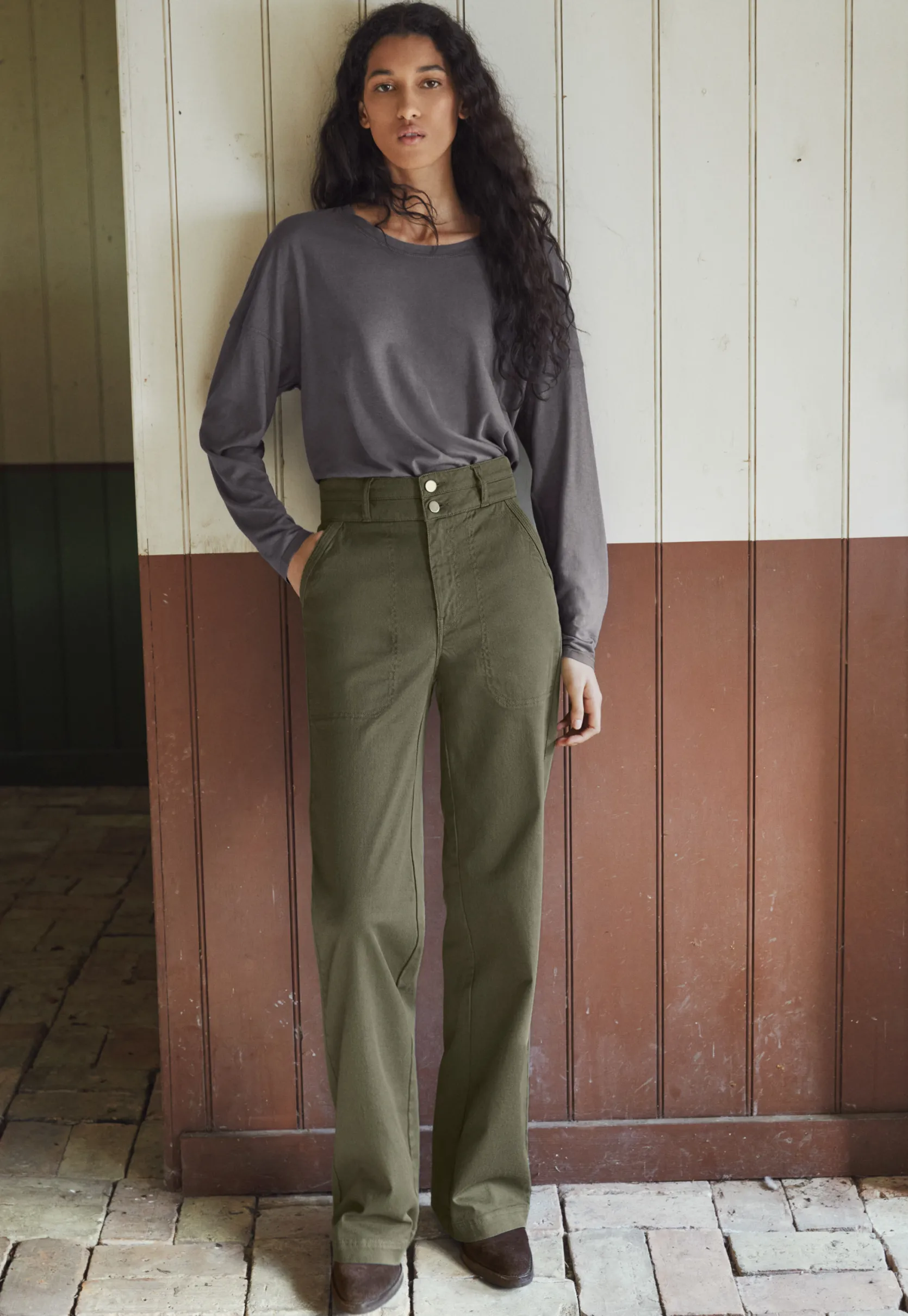 flared_trouser_3-4.webp Women Wrap London Jeans & Trousers*Flared Trouser