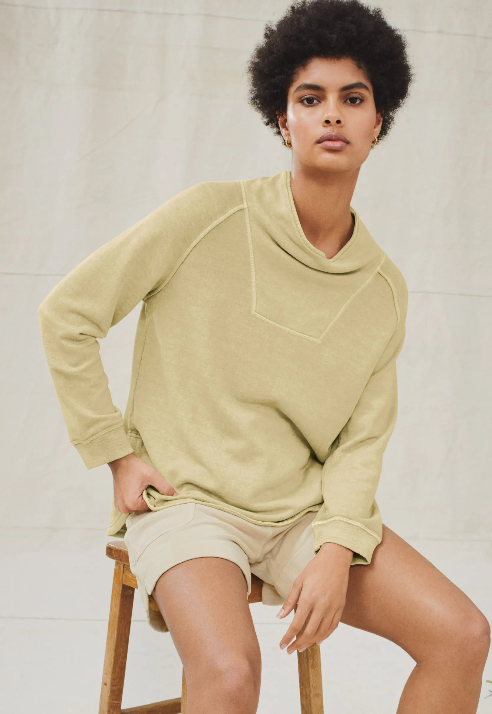 funnelneck_sweatshirt_0.webp Women Wrap London Jersey Tops*Funnel-Neck Sweatshirt