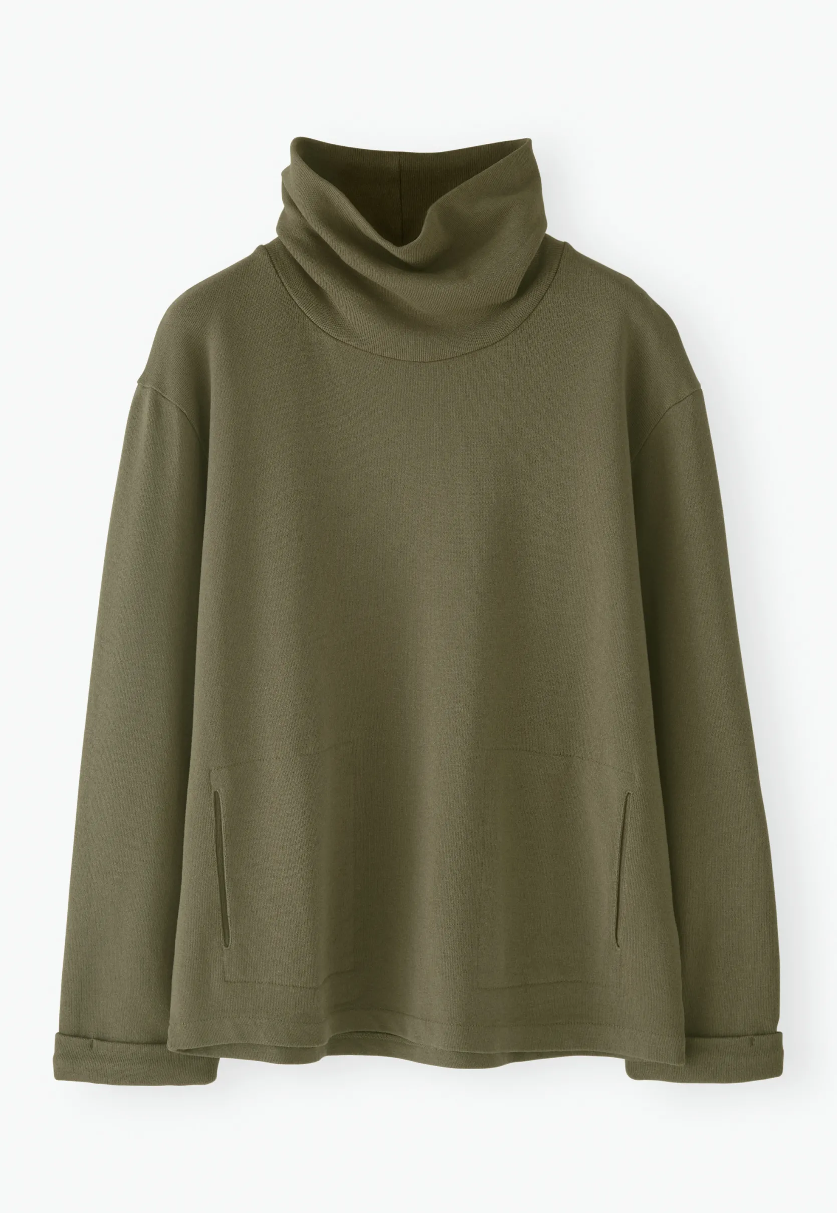 funnelneck_sweatshirt_3-1.webp Women Wrap London Jersey Tops*Funnel-Neck Sweatshirt