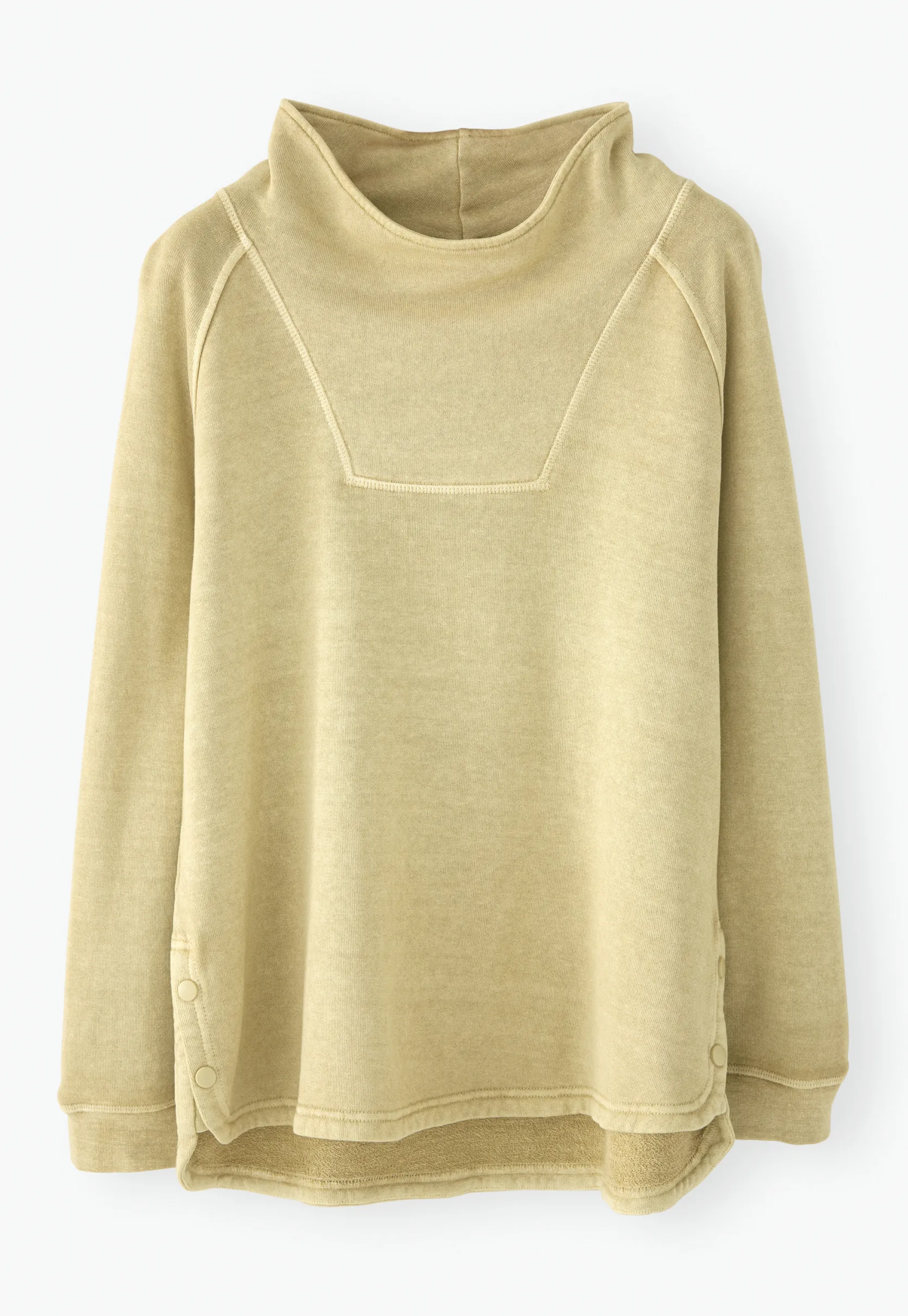 funnelneck_sweatshirt_3.webp Women Wrap London Jersey Tops*Funnel-Neck Sweatshirt