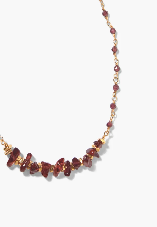 Women Wrap London Jewellery*Garnet Beaded Necklace