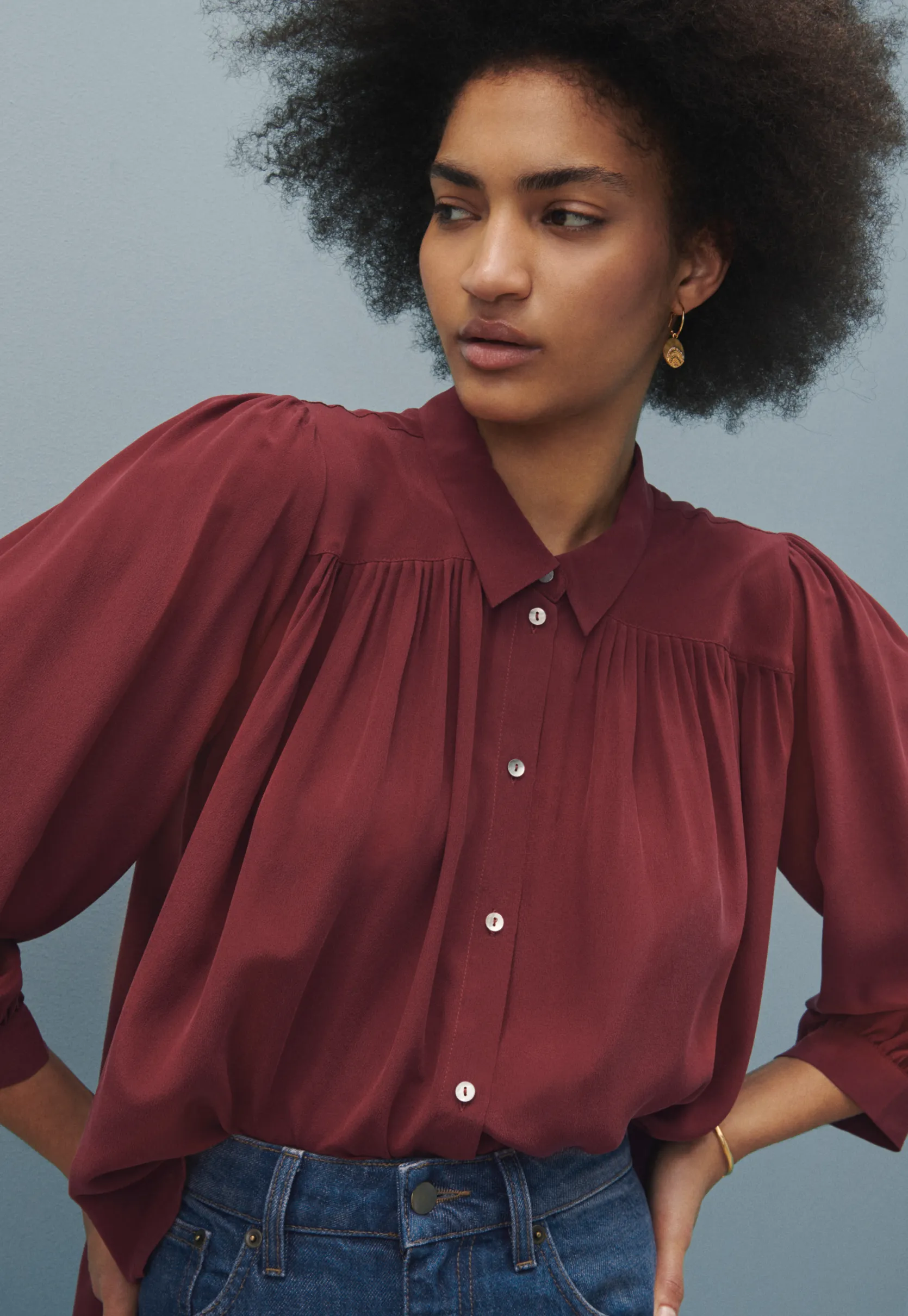 gathered_blouse_1-1.webp Women Wrap London Shirts & Tops*Gathered Blouse