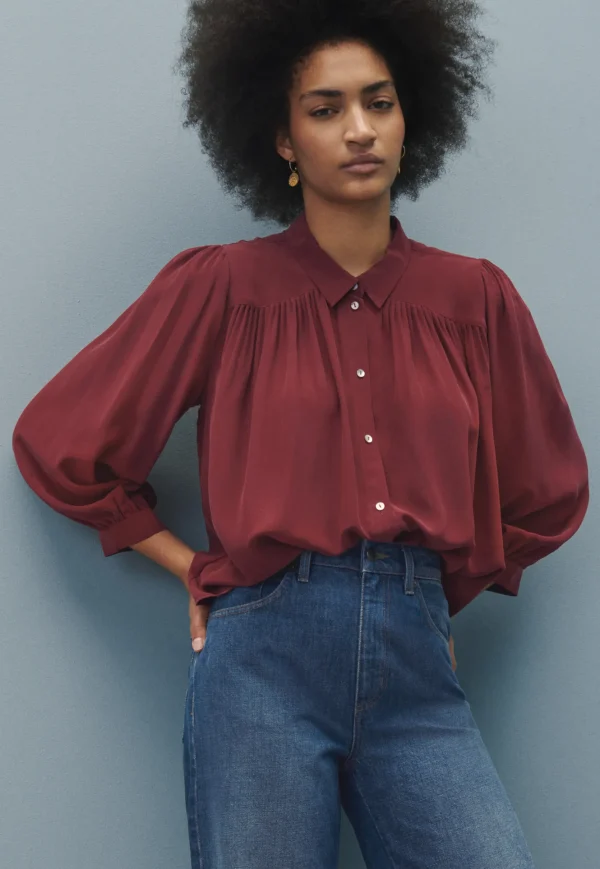Women Wrap London Shirts & Tops*Gathered Blouse