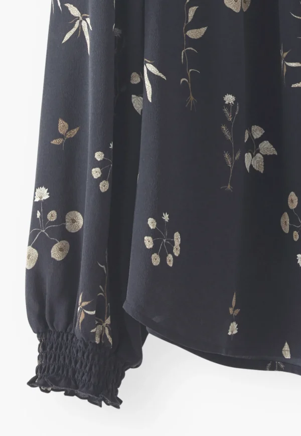 Women Wrap London Shirts & Tops*Half-Placket Printed Blouse