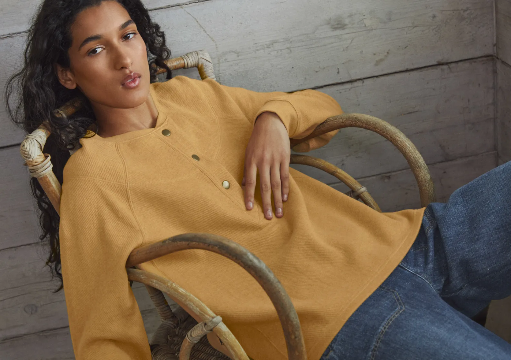 halfplacket_sweatshirt_0-2.webp Women Wrap London Jersey Tops*Half-Placket Sweatshirt