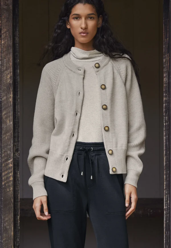 Women Wrap London Jersey Tops*High-Neck Top