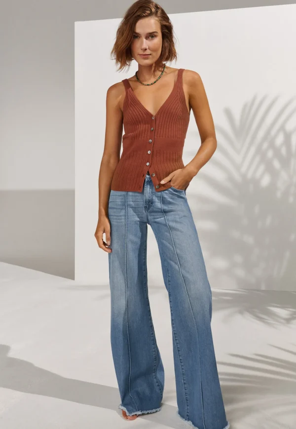 Women Wrap London Knitwear*Knitted-Rib Vest