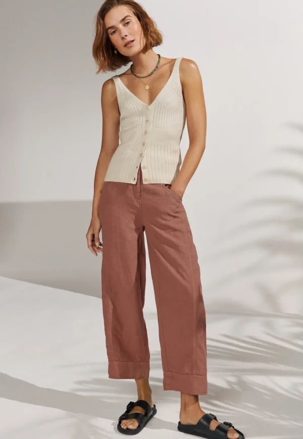 Women Wrap London Knitwear*Knitted-Rib Vest