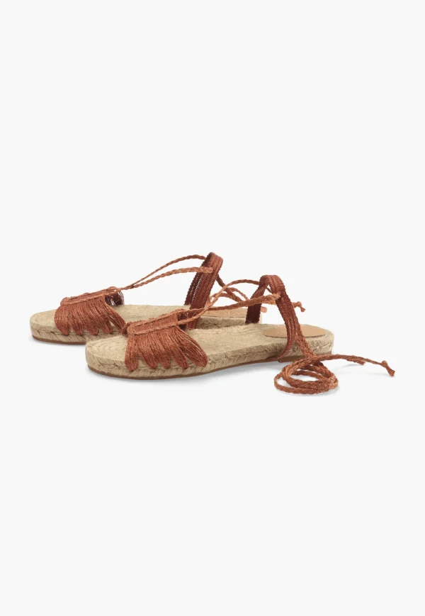 Women Wrap London Footwear*Lace-Up Raffia Sandals