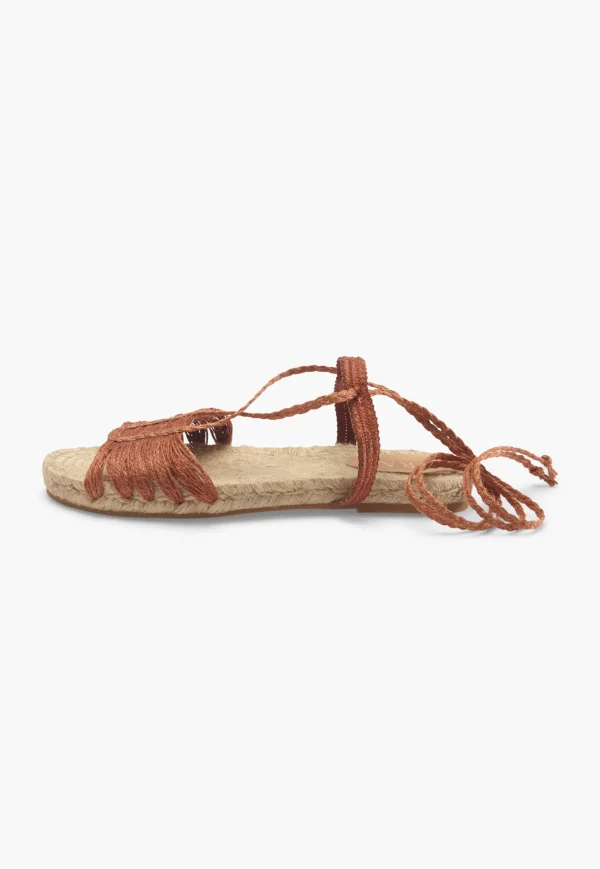 Women Wrap London Footwear*Lace-Up Raffia Sandals