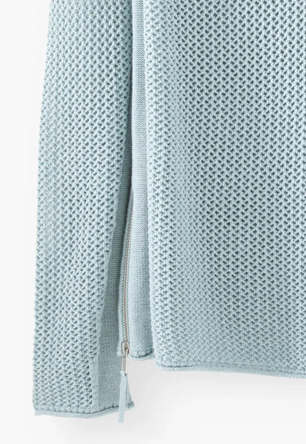 Women Wrap London Knitwear*Mesh-Stitch Sweater