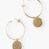 Women Wrap London Jewellery*Moons-And-Stars Pendant Hoop Earrings