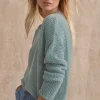 Women Wrap London Knitwear*Moss-Stitch Sweater